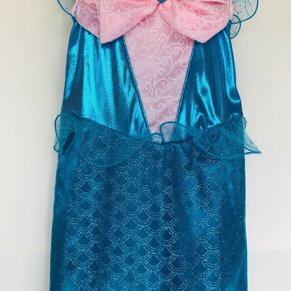 New w/Tag-Great Pretenders Blue Sparkle Mermaid Dress - Size 5-6  - Picture 11 of 14
